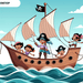 Sailing Pirate Adventure Painting By Diamonds Kit