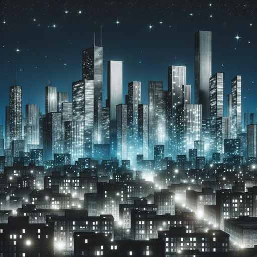 Celestial Cityscape Paint By Color