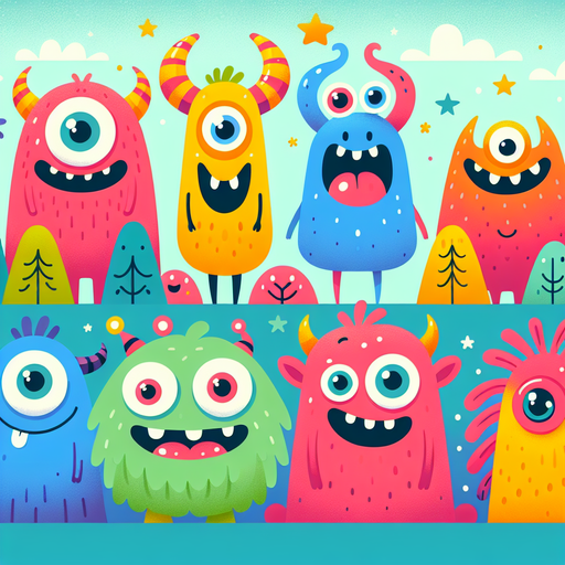 Giggly Monsters Diamonded Painting Kits