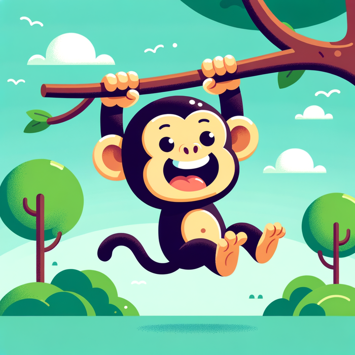 Cheery Chimpanzee DIY Paint By Diamonds