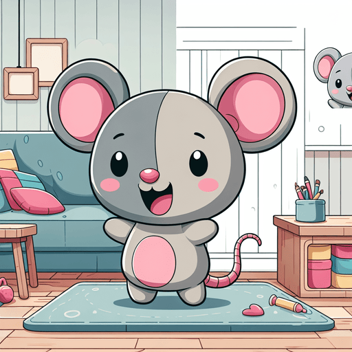 Giggly Mouse Painting By Diamonds Kit