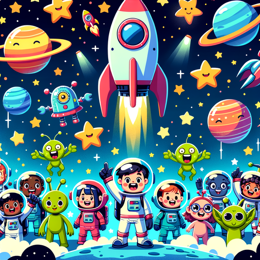 Joyful Space Exploration Painting Diamond Kit