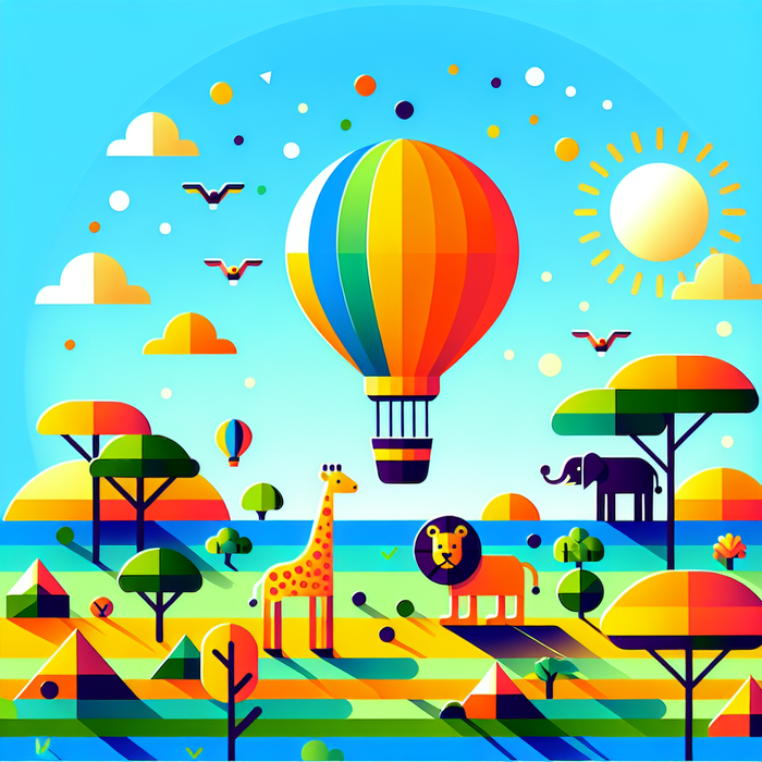 Balloon Safari Adventure Paint By Diamond