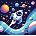 Adventure In Space Travel Paint By Diamonds Kits