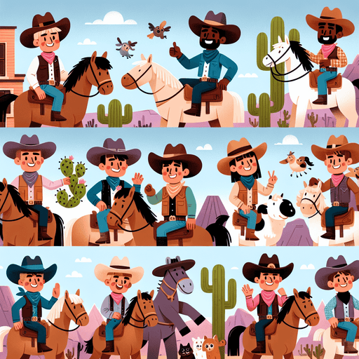 Cheerful Wild West Adventure Paint By Diamonds