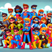 Superhero Academy Paint By Diamonds Kits