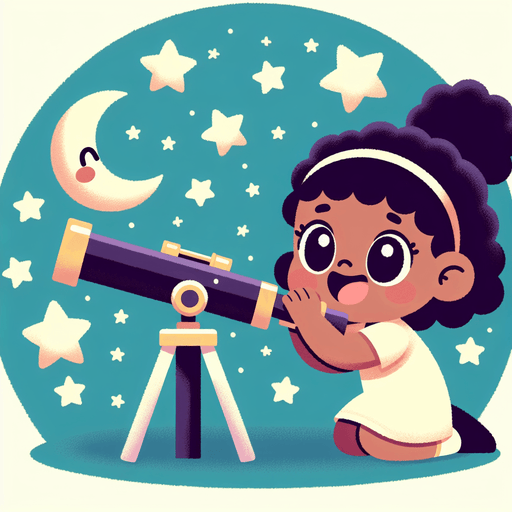Curious Little Astronomer Painting By Diamonds Kit
