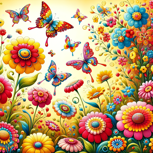 Whimsical Garden Delights Paint By Diamonds Art