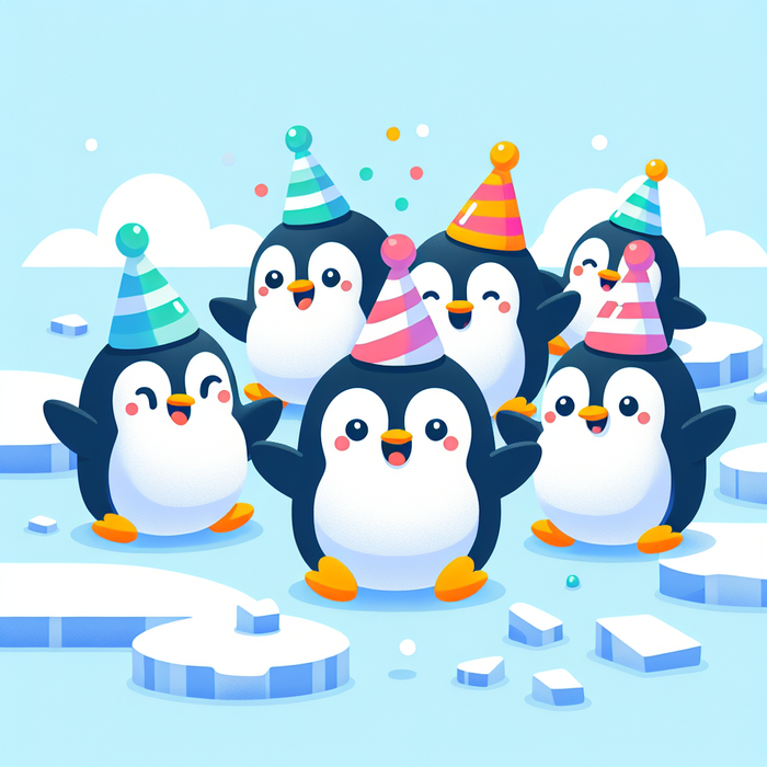 Polar Penguin Party Paint By Diamond