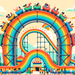 Rainbow Roller Coaster Paint By Diamond