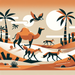 Sandy Dunes Safari Painting Diamond Kit