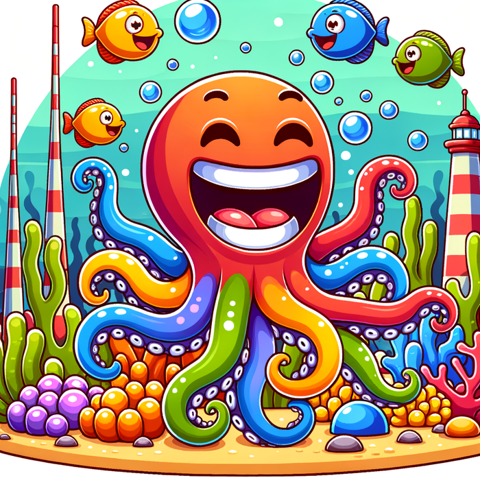 Giggly Octopus Playground Paint By Diamonds Kits