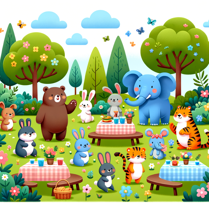 Garden Party Animals Paint By Diamonds Art