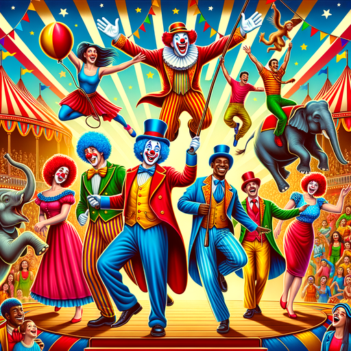 Playful Circus Adventure Painting Diamond Kit