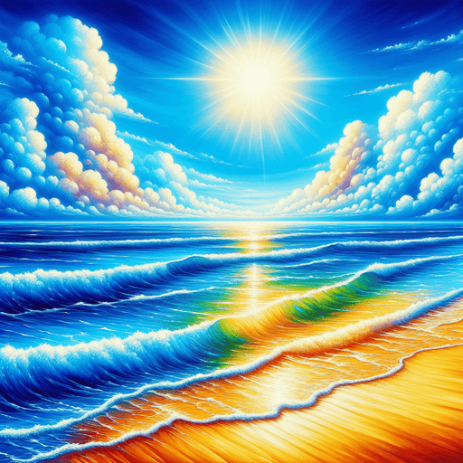 Radiant Summer Beach Diamonded Painting Kits