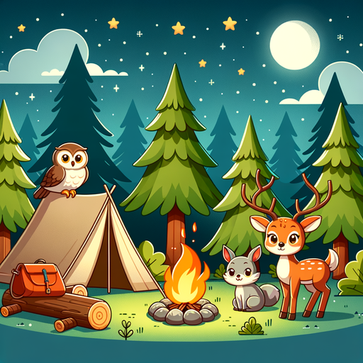 Forest Camping Adventure Paint By Color