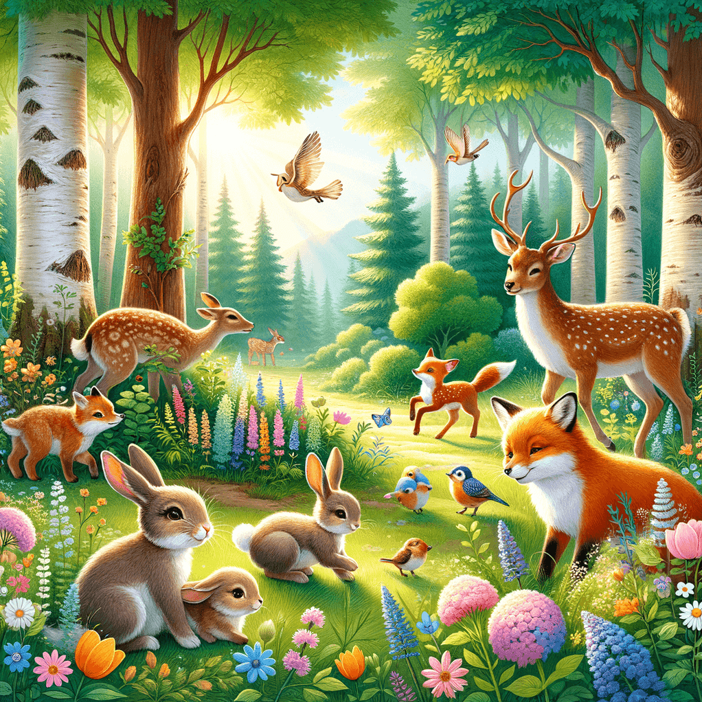 Cute Woodland Animals 5D DIY Paint By Diamond Kit — Original Paint By ...