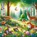 Cute Woodland Animals Paint By Diamond