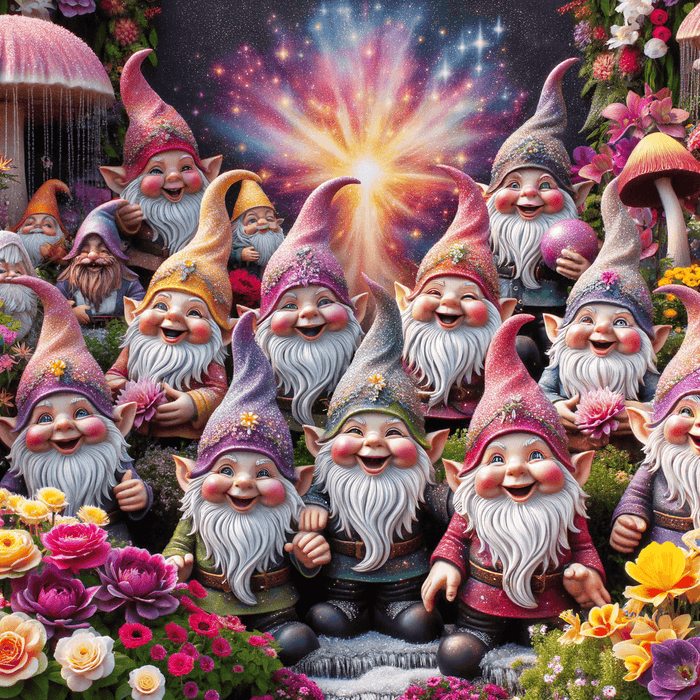 Charming Garden Gnomes Diamond Painting