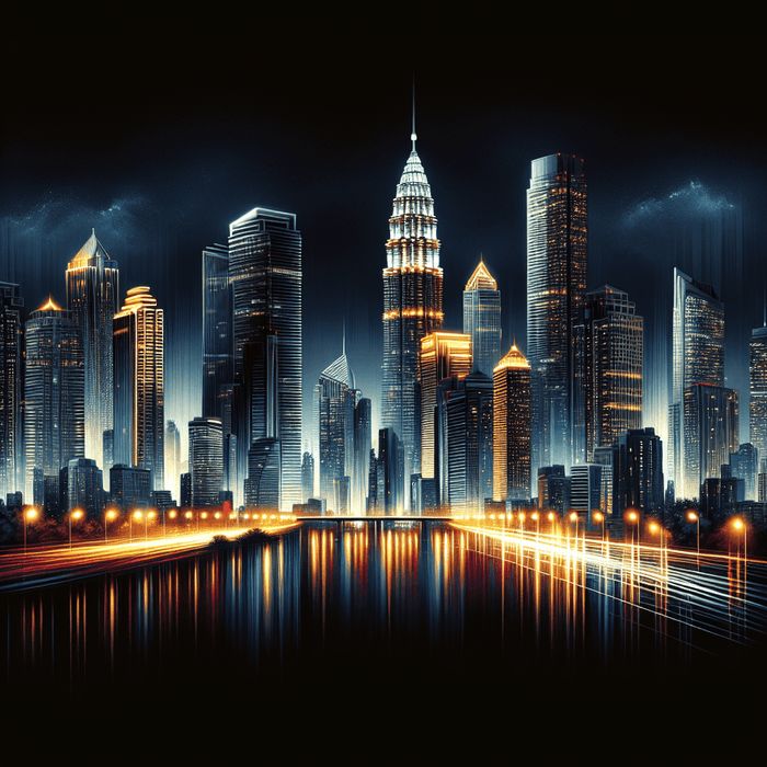 Dynamic City Nights Painting By Diamonds Kit