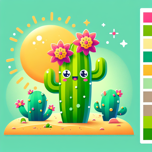 Happy Cactus Painting Diamond Kit