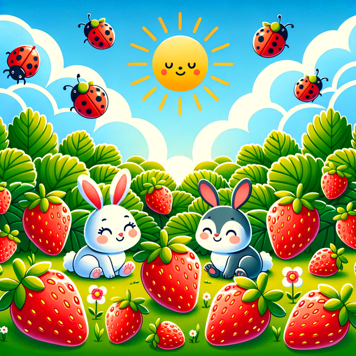 Sweet Strawberry Patch Paint By Diamond