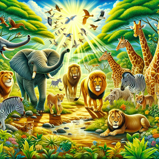 Adventurous Safari Exploration DIY Paint By Diamonds