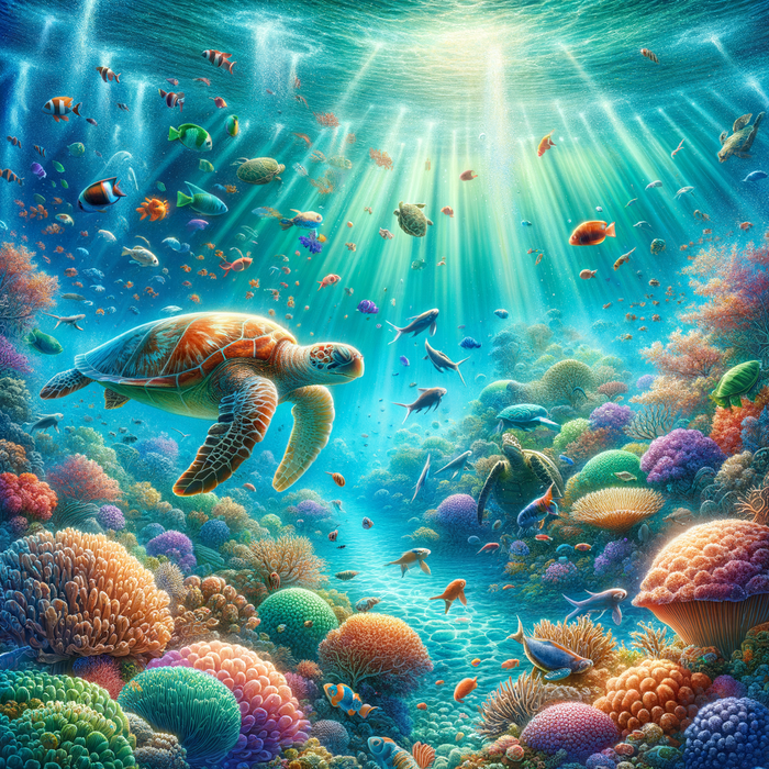 Underwater Paradise 5D DIY Paint By Diamond Kit