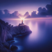 Lighthouse At Twilight Paint By Diamonds Kits