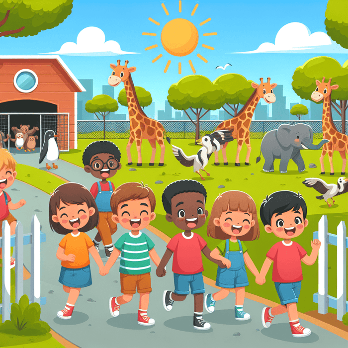 Sunny Day At The Zoo Paint By Diamond