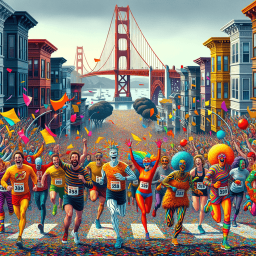 Bay To Breakers Painting Diamond Kit