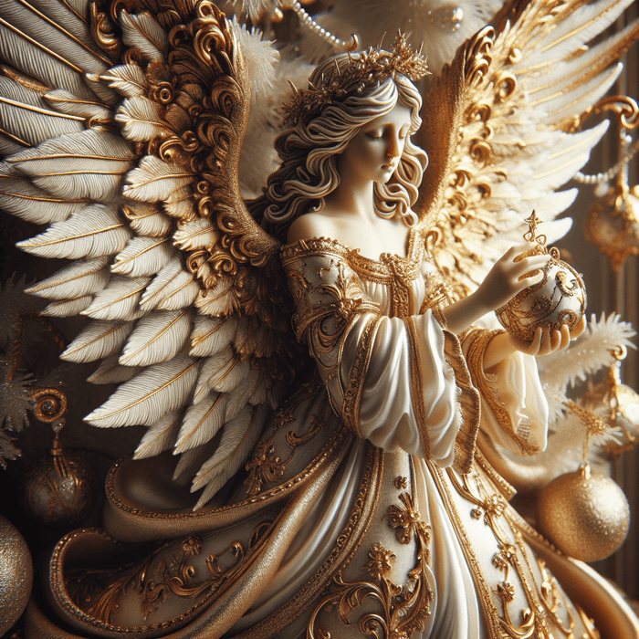 Celestial Angel Ornament DIY Paint By Diamonds