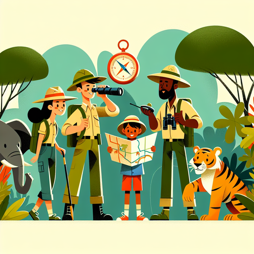 Mystical Jungle Safari Painting Diamond Kit