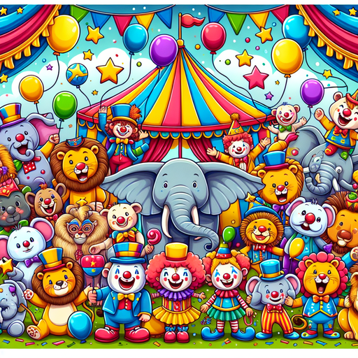 Magical Circus Adventure Paint By Diamonds Art