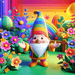Cheerful Garden Gnome Paint By Diamonds