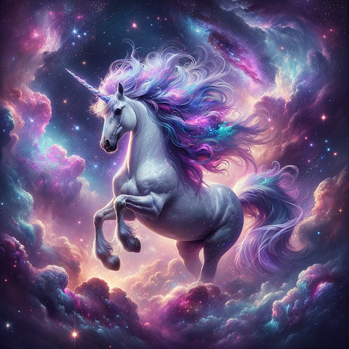 Galactic Unicorn Fantasy 5D DIY Paint By Diamond Kit