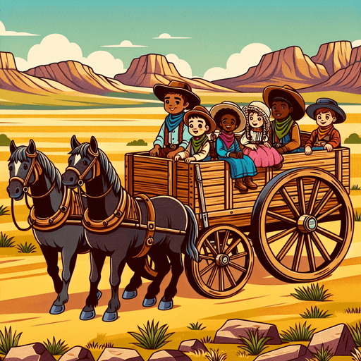 Wild West Wagon Ride Diamonded Painting Kits