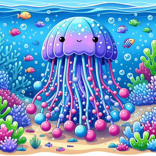 Gigantic Jellyfish Painting By Diamonds Kit