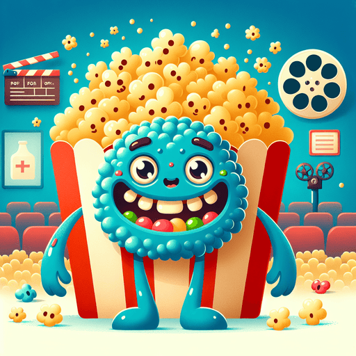Bubbly Popcorn Monster Diamonded Painting Kits