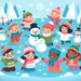 Winter Wonderland Festivities Painting By Diamonds Kit