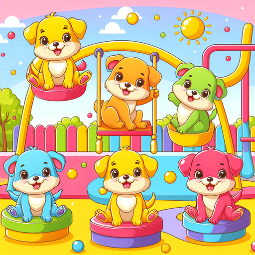 Puppy Playground Fun Painting Diamond Kit