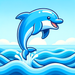 Delightful Dolphin Paint By Diamonds Kits