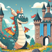 Dragon's Castle Adventure Paint By Diamonds Art