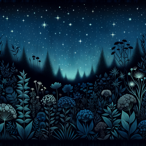 Starlit Night Garden Paint By Diamonds Art