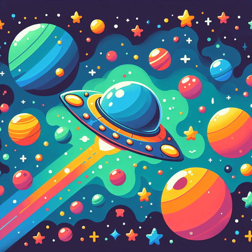 Fantastic Spaceship Diamond Painting