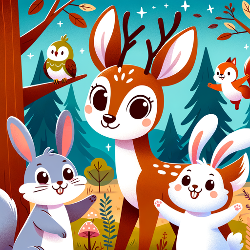 Delightful Forest Friends Paint By Diamond