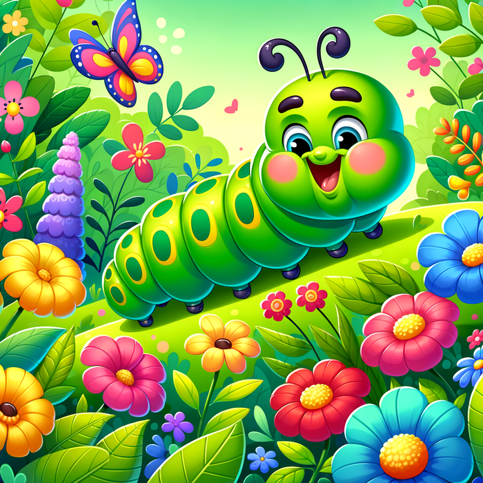 Curious Caterpillar Journey Painting Diamond Kit