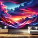 Sunset Over Mountain Peaks Diamonded Painting Kits