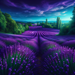 A Walk Through Lavender Fields Painting Diamond Kit
