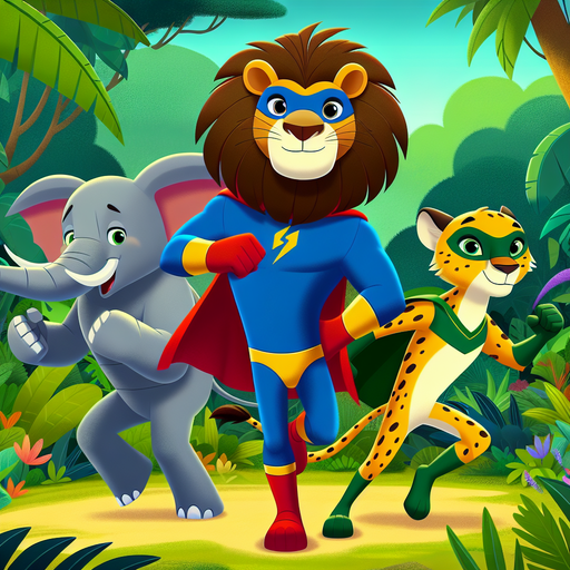 Superhero Safari Paint By Color
